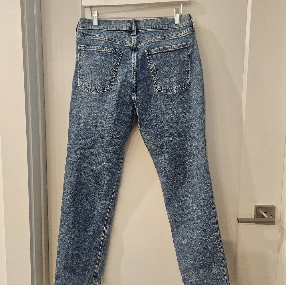 Old Navy Mid Rise Medium Wash Boyfriend Jeans